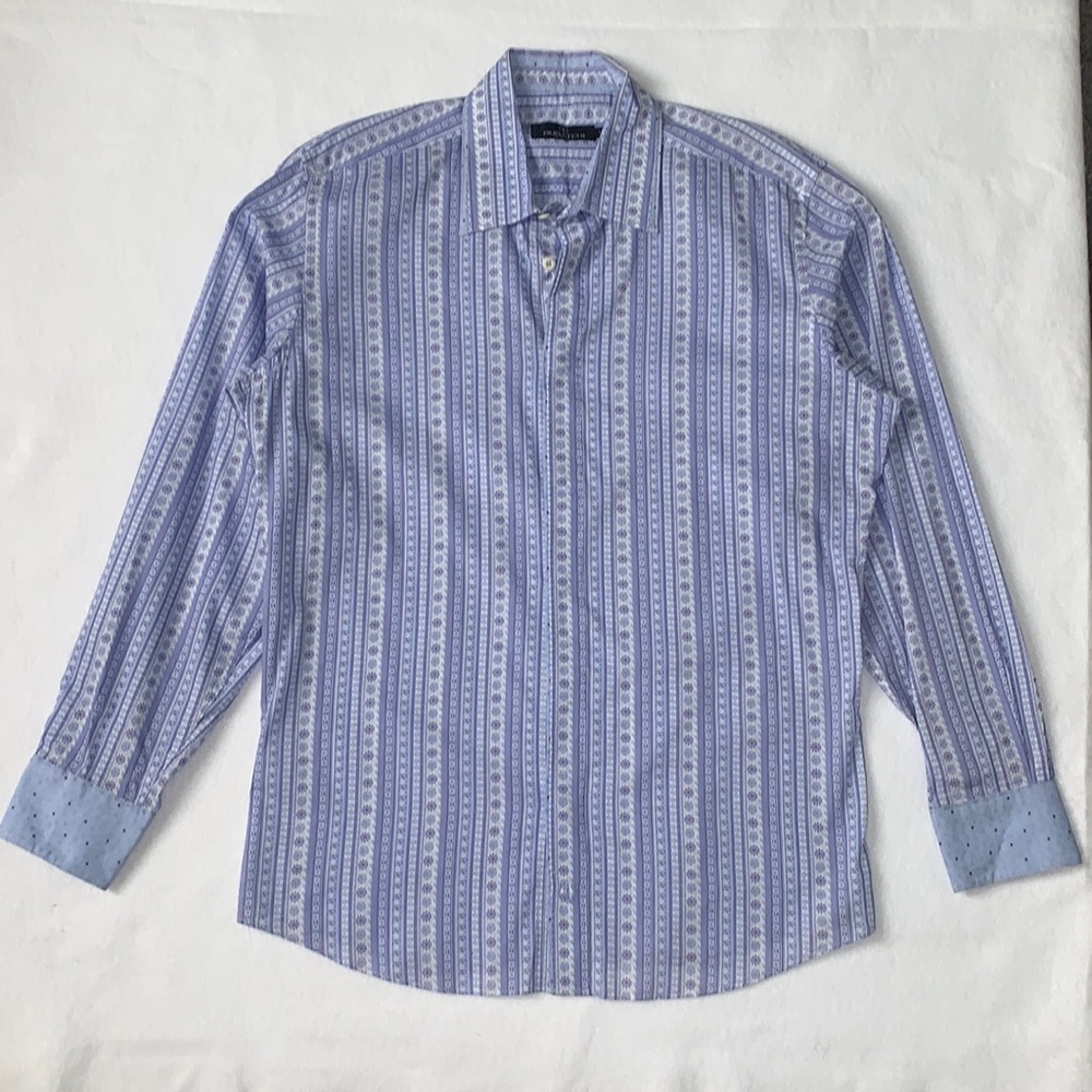BUGATCHI UOMO MENS LING SLEEVE SHIRT SIZE L